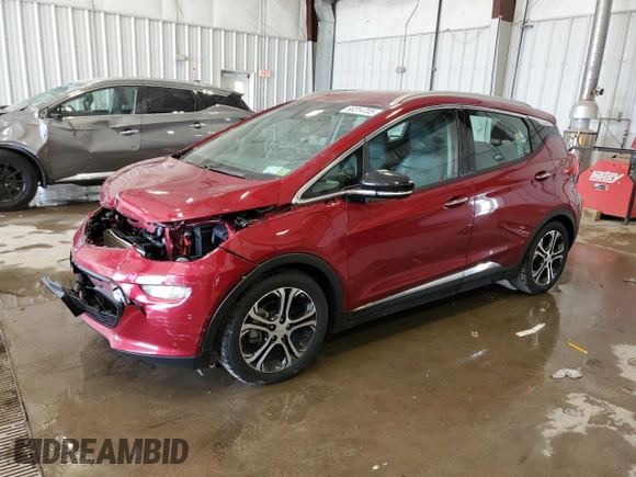 2017 Chevrolet Bolt EV Premier with VIN 1G1FX6S01H4166210, listed as a Copart auction lot 60314705 with 42,703 mi miles and Non repairable. Bid and sale history available at DreamBid. Image 1.