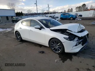 2019 Mazda Mazda3 Hatchback w/Preferred Pkg with VIN JM1BPBMM6K1122341, listed as a Copart auction lot 45672615 with 90,930 mi miles and Salvage Title. Bid and sale history available at carsss.com. Image 4.