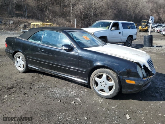 2000 Mercedes-Benz CLK-Class with VIN WDBLK70G7YT034927, listed as a Copart auction lot 49723875 with 0 mi miles and Clean Title. Bid and sale history available at carsss.com. Image 4.