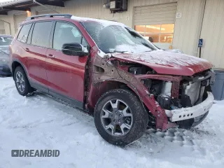 2022 Honda Passport TrailSport z VIN 5FNYF8H66NB007634, wystawiony jako Copart lot #88159235 z przebiegiem 31 590 mil mil oraz Szkoda całkowita • Salvage title. Historia ofert i sprzedaży dostępna na DreamBid. Obrazek 4.