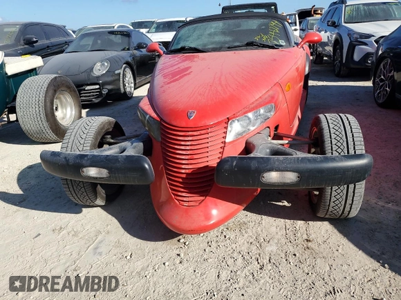 2000 Plymouth Prowler z VIN 1P3EW65G9YV605078, wystawiony jako Copart lot #75442794 z przebiegiem Nie podano mil oraz Szkoda całkowita • Salvage title. Historia ofert i sprzedaży dostępna na DreamBid. Obrazek 5.