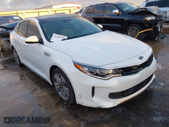 2017 Kia Optima EX z VIN KNAGV4LD7H5017444, wystawiony jako IAAI lot #41286787 z przebiegiem 90 109 mil mil oraz . Historia ofert i sprzedaży dostępna na DreamBid. Obrazek 1.