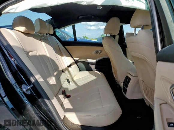 2020 BMW 3 Series 330i with VIN 3MW5R1J04L8B37143, listed as a Copart auction lot 58275205 with 29,938 mi miles and Salvage title. Bid and sale history available at DreamBid. Image 10.
