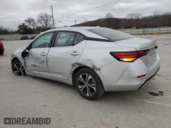 2021 Nissan Sentra SV with VIN 3N1AB8CV9MY286143, listed as a Copart auction lot 48141605 with 71,446 mi miles and Salvage Title. Bid and sale history available at carsss.com. Image 2.