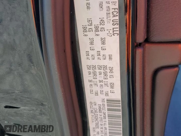 2017 Jeep Grand Cherokee Laredo with VIN 1C4RJEAG9HC780281, listed as a Copart auction lot 50747024 with 100,446 mi miles and Salvage title. Bid and sale history available at DreamBid. Image 15.