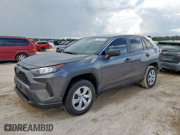 2022 Toyota RAV4 LE with VIN 2T3H1RFV3NC201287, listed as a Copart auction lot 63579475 with 52,581 mi miles and Salvage title. Bid and sale history available at DreamBid. Image 1.