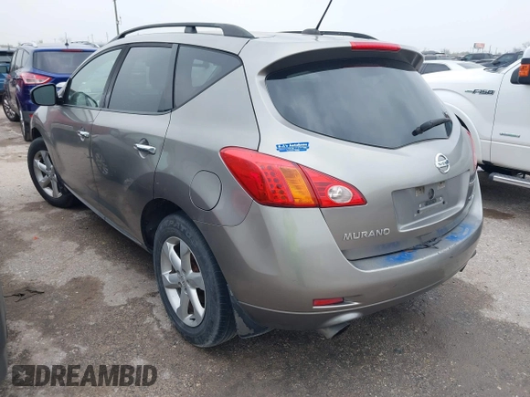 2009 Nissan Murano S with VIN JN8AZ18W49W139538, listed as a IAAI auction lot 41799409 with Not Provided miles and . Bid and sale history available at carsss.com. Image 3.