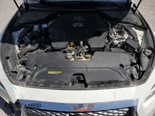 2021 Infiniti Q50 Luxe z VIN JN1EV7BPXMM702581, wystawiony jako Copart lot #55493965 z przebiegiem 109 444 mil mil oraz Szkoda całkowita • Salvage title. Historia ofert i sprzedaży dostępna na DreamBid. Obrazek 11.