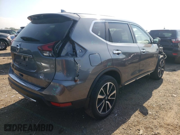 2019 Nissan Rogue SL with VIN 5N1AT2MV7KC789192, listed as a Copart auction lot 58906904 with 72,249 mi miles and Salvage Title. Bid and sale history available at carsss.com. Image 3.