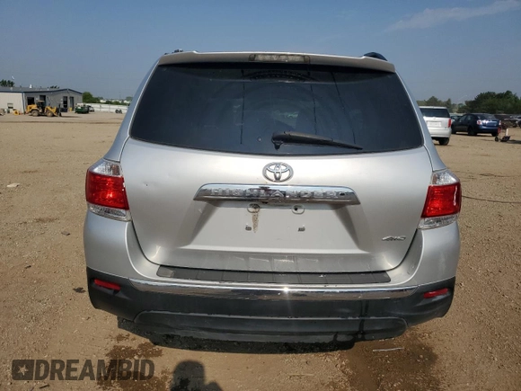 2012 Toyota Highlander Limited with VIN 5TDDK3EH7CS133108, listed as a Copart auction lot 60287995 with 201,779 mi miles and Salvage title. Bid and sale history available at DreamBid. Image 6.