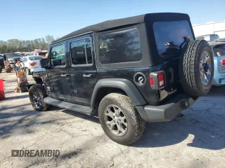 2020 Jeep Wrangler Unlimited Willys with VIN 1C4HJXDG8LW250300, listed as a Copart auction lot 83543074 with 36,347 mi miles and Salvage title. Bid and sale history available at DreamBid. Image 2.