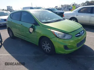 2012 Hyundai Accent GS with VIN KMHCT5AE4CU034205, listed as a IAAI auction lot 41861347 with 185,866 mi miles. Bid and sale history available at carsss.com. Image 1.
