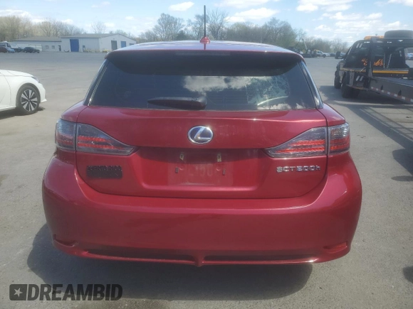 2013 Lexus CT 200h z VIN JTHKD5BH0D2169196, wystawiony jako Copart lot #52143515 z przebiegiem 170 875 mil mil oraz Szkoda całkowita • Salvage title. Historia ofert i sprzedaży dostępna na DreamBid. Obrazek 6.