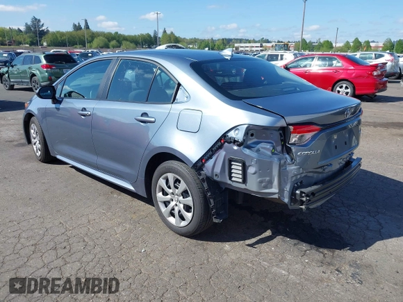 2025 Toyota Corolla LE with VIN 5YFB4MDE7SP244652, listed as a IAAI auction lot 42096510 with 7,803 mi miles. Bid and sale history available at carsss.com. Image 3.