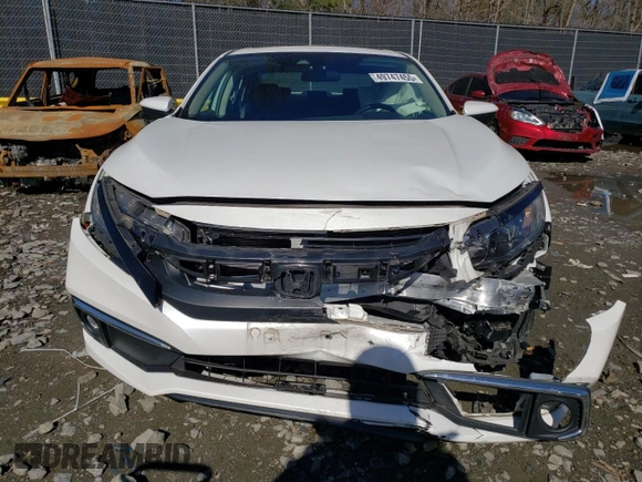 2021 Honda Civic Sedan EX with VIN 19XFC1F30ME205551, listed as a Copart auction lot 49747455 with 36,982 mi miles and Salvage Title. Bid and sale history available at carsss.com. Image 5.