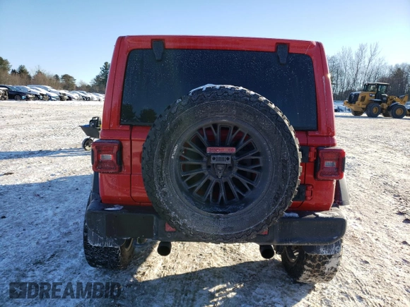 2021 Jeep Wrangler Unlimited Sport S with VIN 1C4HJXDG7MW509859, listed as a Copart auction lot 42185545 with 41,805 mi miles and Salvage Title. Bid and sale history available at carsss.com. Image 6.