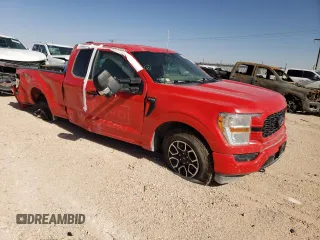 2022 Ford F-150 XL with VIN 1FTEX1EP5NKE34956, listed as a Copart auction lot 85719704 with 41,789 mi miles and Salvage title. Bid and sale history available at DreamBid. Image 4.