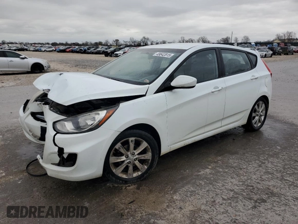 2012 Hyundai Accent SE with VIN KMHCU5AE7CU017198, listed as a Copart auction lot 49642815 with 194,136 mi miles and Salvage Title. Bid and sale history available at carsss.com. Image 1.