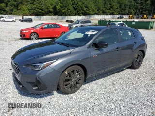 2024 Subaru Impreza RS with VIN JF1GUHJC5R8335169, listed as a Copart auction lot 65153154 with 6,521 mi miles and Salvage Title. Bid and sale history available at carsss.com. Image 1.