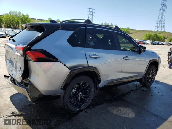 2023 Toyota RAV4 Hybrid XSE with VIN JTME6RFV3PD543597, listed as a Copart auction lot 56715555 with 33,092 mi miles and Salvage title. Bid and sale history available at DreamBid. Image 3.