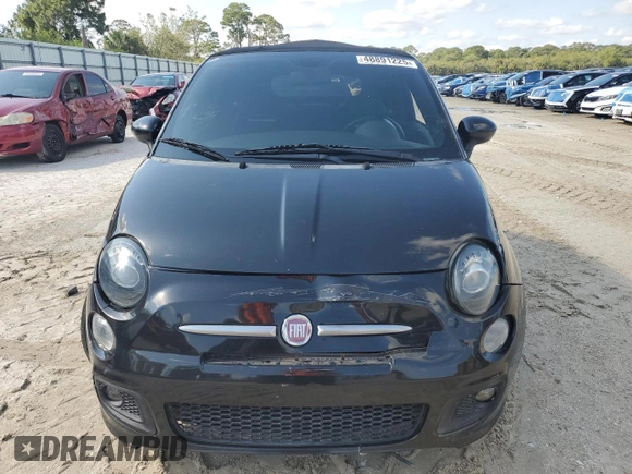 2012 FIAT 500 Pop with VIN 3C3CFFDR0CT340400, listed as a Copart auction lot 48891225 with 59,038 mi miles and Salvage title. Bid and sale history available at DreamBid. Image 5.