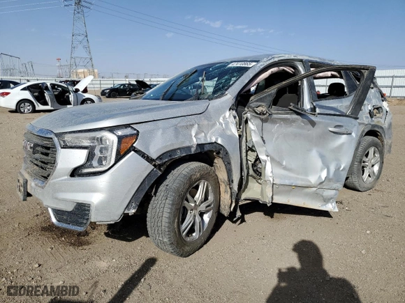 2022 GMC Terrain SLE with VIN 3GKALTEV8NL183339, listed as a Copart auction lot 47410865 with 48,992 mi miles and Salvage Title. Bid and sale history available at carsss.com. Image 1.