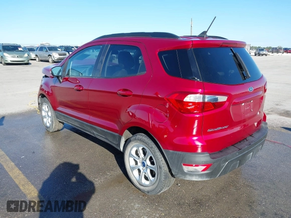 2021 Ford EcoSport SE with VIN MAJ3S2GE0MC456479, listed as a IAAI auction lot 41956554 with 38,369 mi miles and . Bid and sale history available at DreamBid. Image 3.