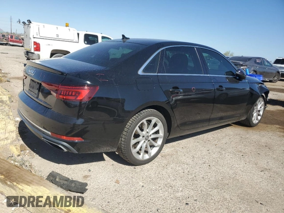 2019 Audi A4 Premium with VIN WAUGMAF44KN005370, listed as a Copart auction lot 56368725 with 87,007 mi miles and Salvage title. Bid and sale history available at DreamBid. Image 3.