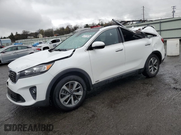 2019 Kia Sorento EX V6 with VIN 5XYPHDA5XKG447571, listed as a Copart auction lot 52121025 with 84,046 mi miles and Salvage Title. Bid and sale history available at carsss.com. Image 1.