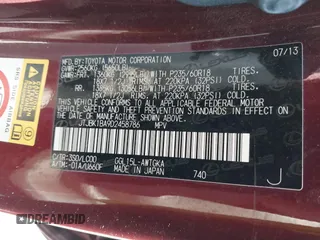 2013 Lexus RX 350 с VIN JTJBK1BA9D2458786, выставлен на аукционе IAAI как лот 42713595 с пробегом 149 893 миль миль и . История ставок и продаж доступна на DreamBid. Изображение 9.