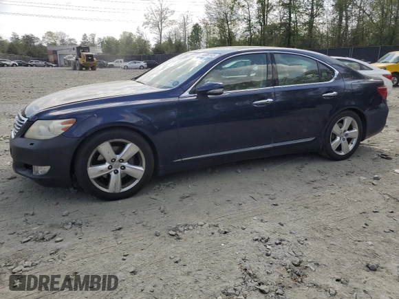 2011 Lexus LS 460 with VIN JTHBL5EF1B5103121, listed as a Copart auction lot 54085145 with 160,475 mi miles and Clean title. Bid and sale history available at DreamBid. Image 1.