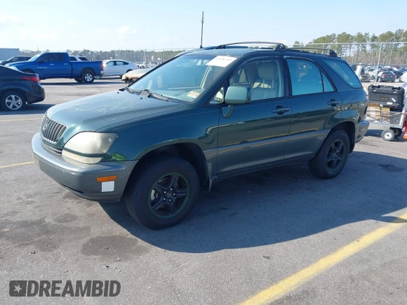1999 Lexus RX 300 Luxury SUV with VIN JT6HF10U6X0050848, listed as a IAAI auction lot 41496765 with 155,086 mi miles. Bid and sale history available at carsss.com. Image 2.