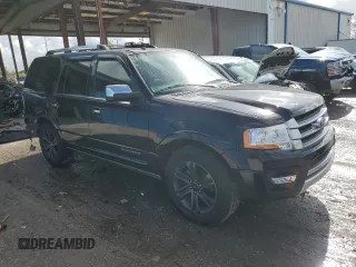 2017 Ford Expedition Platinum with VIN 1FMJU1MT6HEA64718, listed as a Copart auction lot 85048814 with 127,935 mi miles and Salvage title. Bid and sale history available at DreamBid. Image 4.