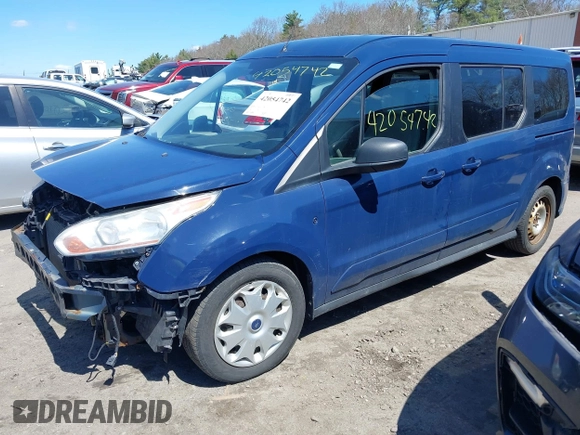2014 Ford Transit Connect XLT with VIN NM0GE9F78E1142569, listed as a IAAI auction lot 42054742 with 61,604 mi miles and . Bid and sale history available at DreamBid. Image 2.