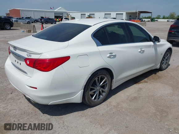 2017 Infiniti Q50 Premium with VIN JN1EV7AP6HM742437, listed as a IAAI auction lot 42018723 with 85,608 mi miles and . Bid and sale history available at DreamBid. Image 4.