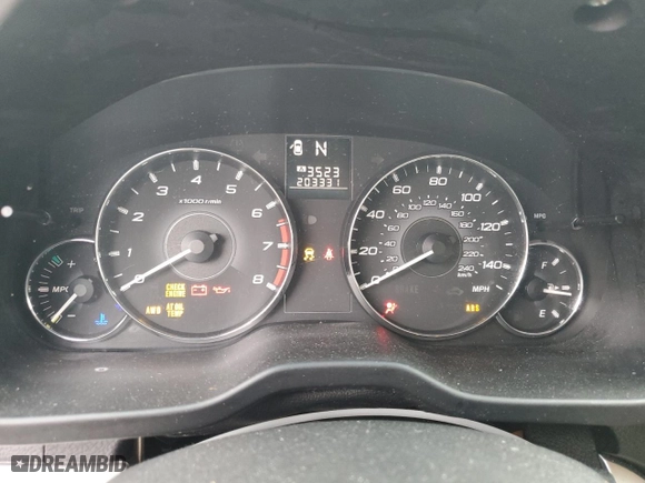 2012 Subaru Outback 2.5i with VIN 4S4BRBAC7C3207115, listed as a Copart auction lot 49169095 with 203,331 mi miles and Salvage Title. Bid and sale history available at carsss.com. Image 9.