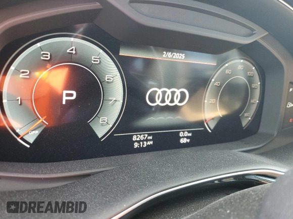 2024 Audi Q7 Premium Plus with VIN WA1LCBF73RD002748, listed as a Copart auction lot 83839434 with 8,267 mi miles and Non Repairable. Bid and sale history available at carsss.com. Image 9.