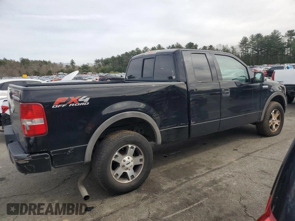 2004 Ford F-150 XLT with VIN 1FTPX14574NA88236, listed as a Copart auction lot 47227265 with 129,660 mi miles and Salvage Title. Bid and sale history available at carsss.com. Image 3.