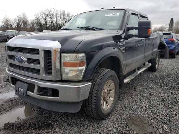 2008 Ford F-250 XL with VIN 1FTSW21528EE45027, listed as a Copart auction lot 43811735 with 157,896 mi miles and Salvage title. Bid and sale history available at DreamBid. Image 1.