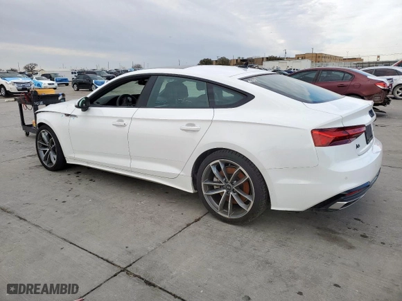 2024 Audi A5 Sportback S line Premium with VIN WAUDACF55RA081956, listed as a Copart auction lot 45526665 with 8,015 mi miles and Salvage Title. Bid and sale history available at carsss.com. Image 2.