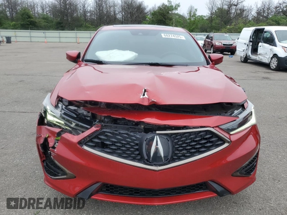 2022 Acura ILX Premium with VIN 19UDE2F87NA004271, listed as a Copart auction lot 60274525 with 33,422 mi miles and Salvage title. Bid and sale history available at DreamBid. Image 5.