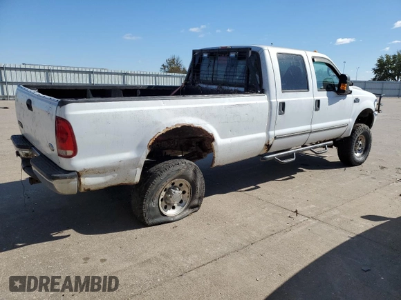 2000 Ford Super Duty F-250 XL with VIN 1FTNW21S9YEA11478, listed as a Copart auction lot 75907414 with 195,203 mi miles and Clean Title. Bid and sale history available at carsss.com. Image 3.