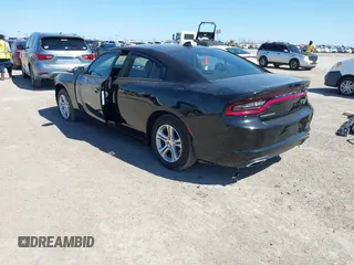 2023 Dodge Charger SXT with VIN 2C3CDXBG2PH528802, listed as a IAAI auction lot 41768288 with 57,170 mi miles. Bid and sale history available at carsss.com. Image 3.