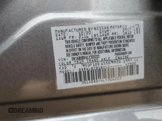 2020 Nissan Sentra S with VIN 3N1AB8BV4LY306203, listed as a Copart auction lot 49105575 with 59,303 mi miles and Non Repairable. Bid and sale history available at carsss.com. Image 12.