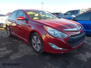 2015 Hyundai Sonata Hybrid Limited with VIN KMHEC4A46FA120275, listed as a IAAI auction lot 41480175 with 102,921 mi miles. Bid and sale history available at carsss.com. Image 1.
