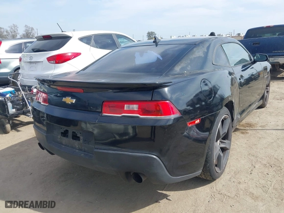 2014 Chevrolet Camaro LS with VIN 2G1FA1E37E9305730, listed as a IAAI auction lot 42028726 with 128,564 mi miles. Bid and sale history available at carsss.com. Image 4.