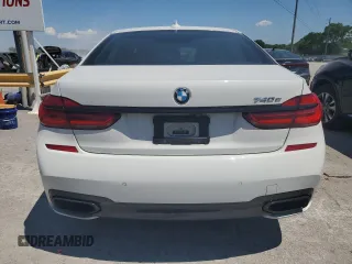 2017 BMW 7 Series 740e xDrive iPerformance with VIN WBA7J2C34HG497678, listed as a Copart auction lot 55715124 with 40,852 mi miles. Bid and sale history available at carsss.com. Image 6.