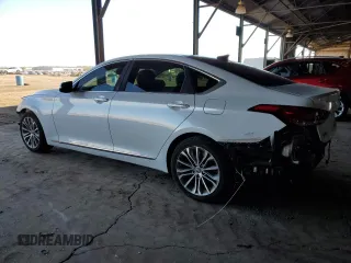 2017 Genesis G80 3.8L with VIN KMHGN4JE3HU167387, listed as a Copart auction lot 79092864 with 145,953 mi miles and Salvage Title. Bid and sale history available at carsss.com. Image 2.