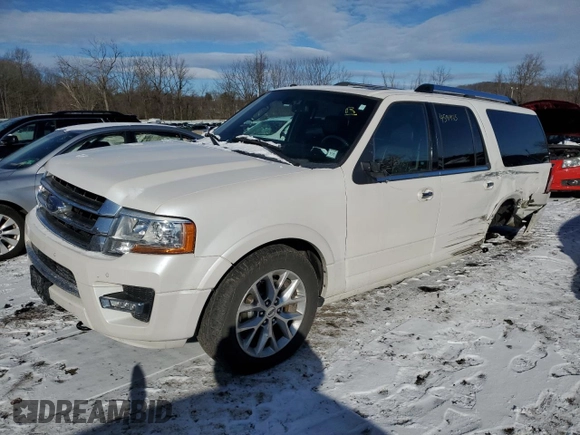 2017 Ford Expedition EL Limited with VIN 1FMJK2AT1HEA24756, listed as a Copart auction lot 45919615 with 175,900 mi miles and Salvage Title. Bid and sale history available at carsss.com. Image 1.
