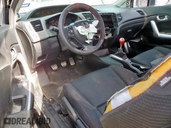 2012 Honda Civic Si with VIN 2HGFG4A5XCH708989, listed as a Copart auction lot 60487425 with Not provided miles and Salvage title. Bid and sale history available at DreamBid. Image 8.
